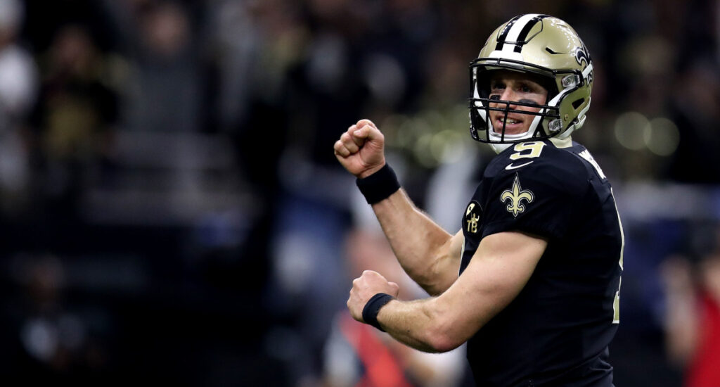 Drew Brees makes his nbc debut,